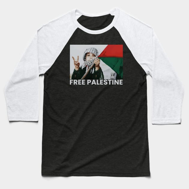 free palestine Baseball T-Shirt by aldistar